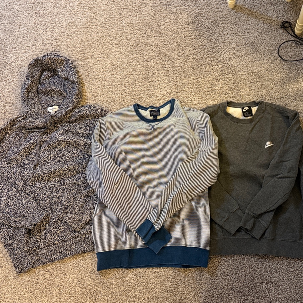 Mens sweater trio